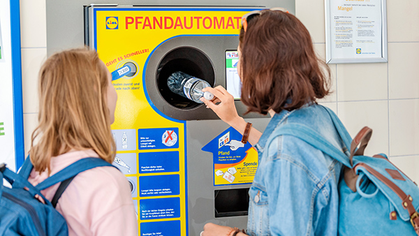 máquina de devolución de envases en Alemania